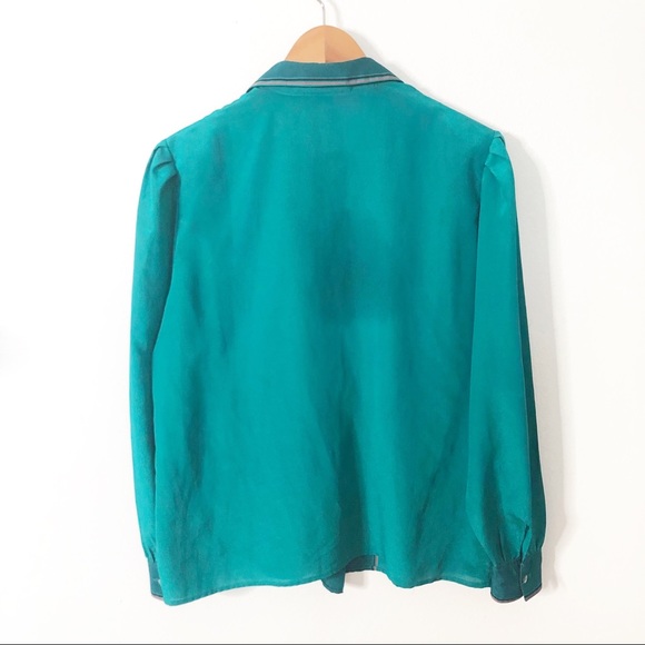 Vintage 70s Serge Nancel Paris Jockey Print Blouse - Picture 8 of 8